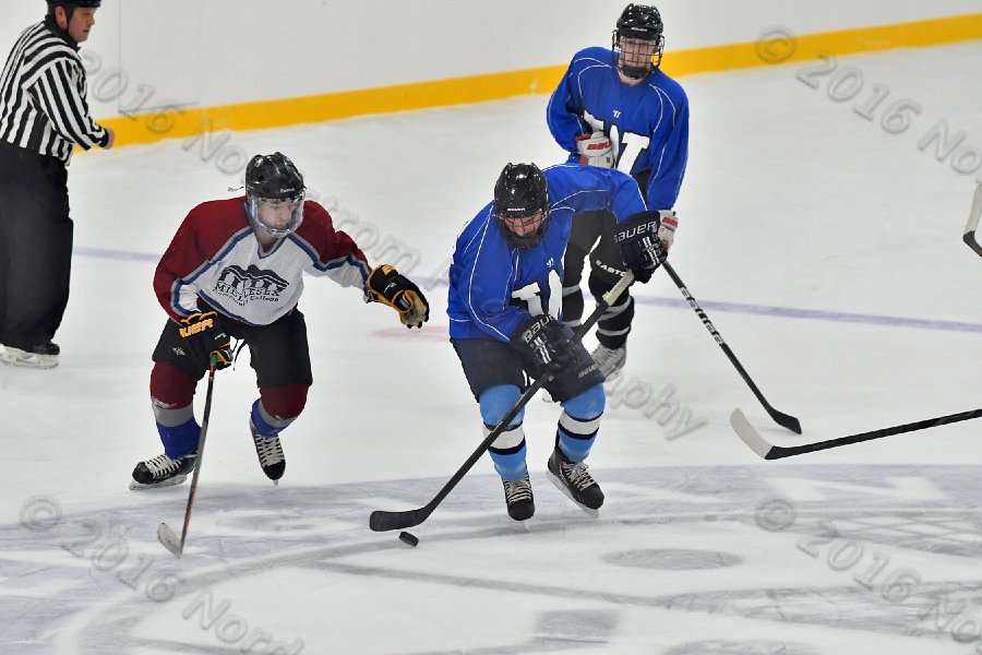Wheaton College Men\'s Ice Hockey vs Middlesex Community College. - Photo By: KEITH NORDSTROM